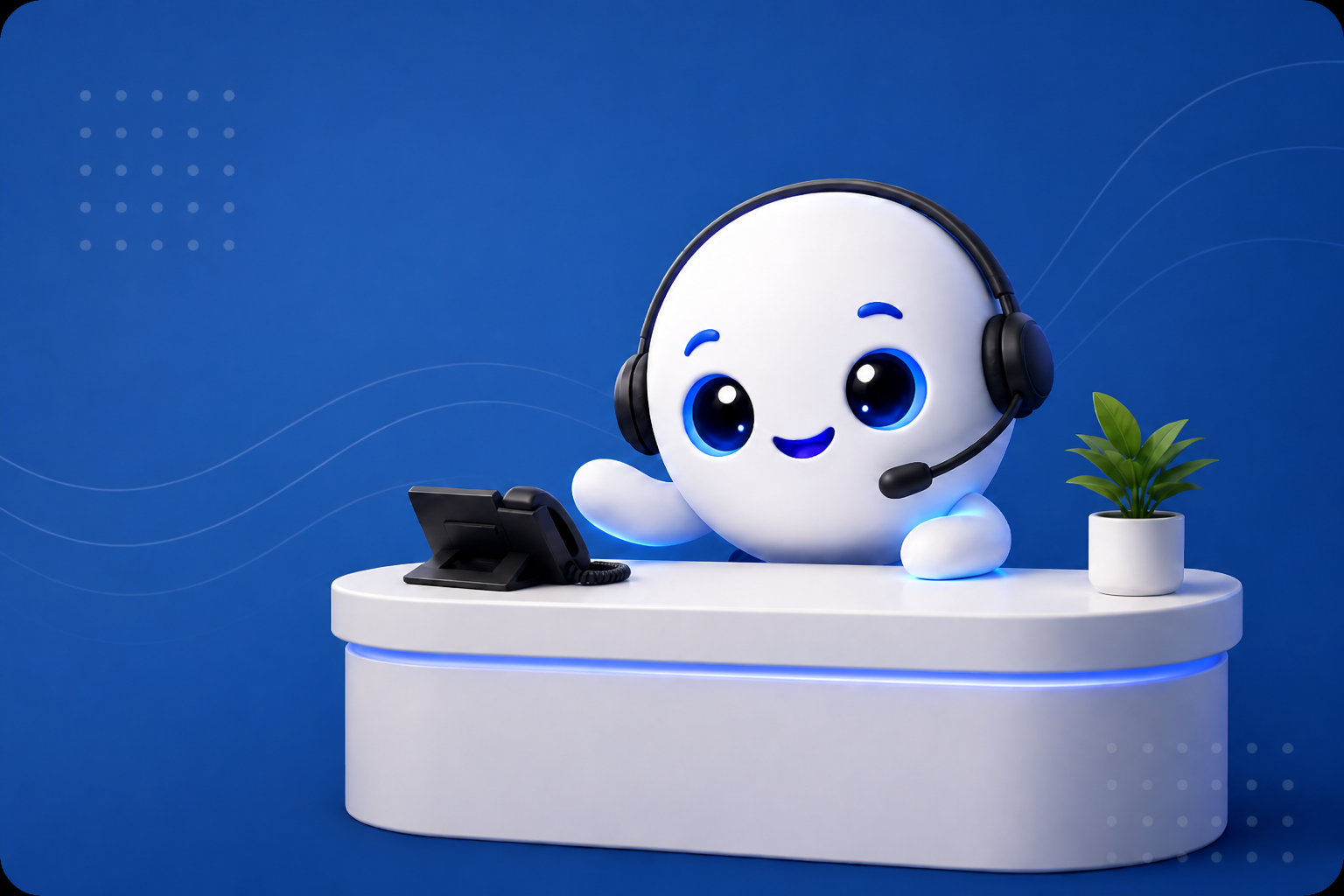 Wirevox AI receptionist configuration dashboard